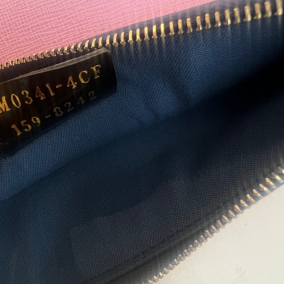 FENDI Vitello Elite Crystal Eye Monster Zip Pouch Cobalt Multicolor - Picture 10 of 12